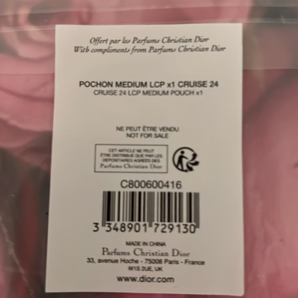 Dior Cruise 24 Drawstring Bag- Butterfly 9x11 - Picture 5 of 9